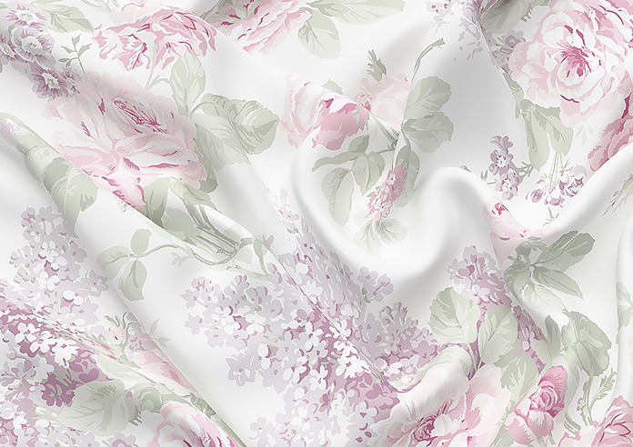 Shabby Chic by Rachel Ashwell Wild Garden, Lilac - Twist&Fit Roman Blind - Image 4